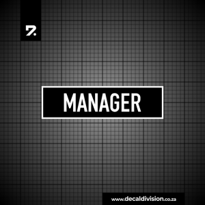 Office Sign - Manager